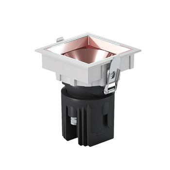 LED antiglare kvadratno ugrađeno spot svjetlo s rešetkom, COB downlight za plafon, moderan minimalistički stil