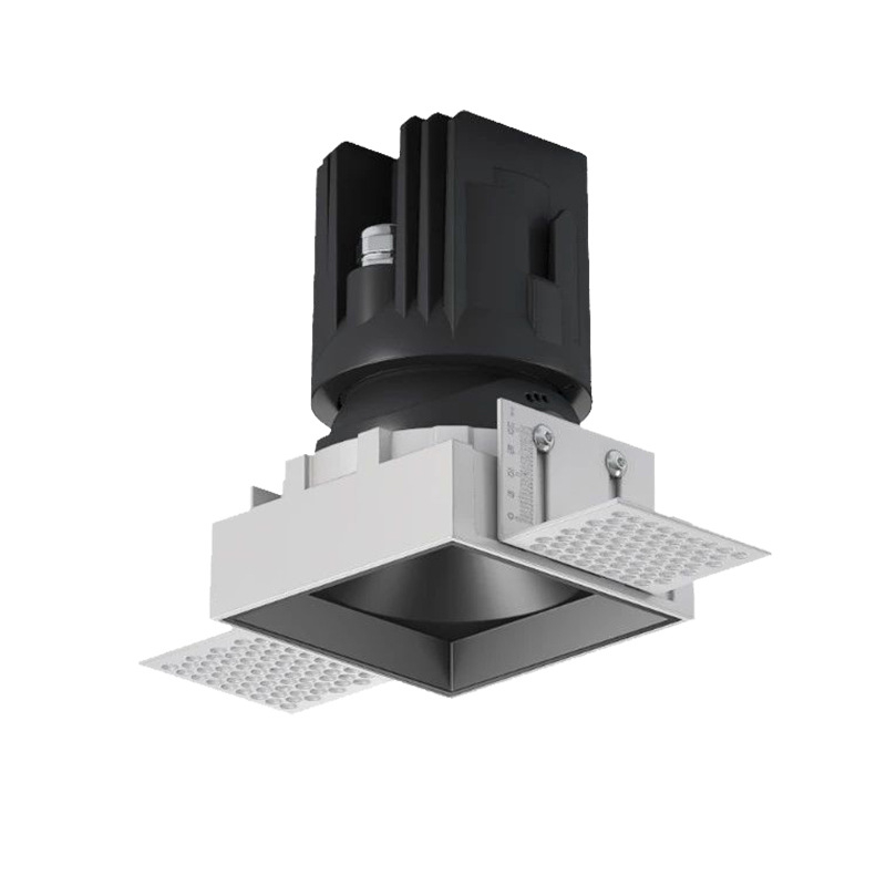 LED antiglare kvadratno ugrađeno spot svjetlo s rešetkom, COB downlight za plafon, moderan minimalistički stil