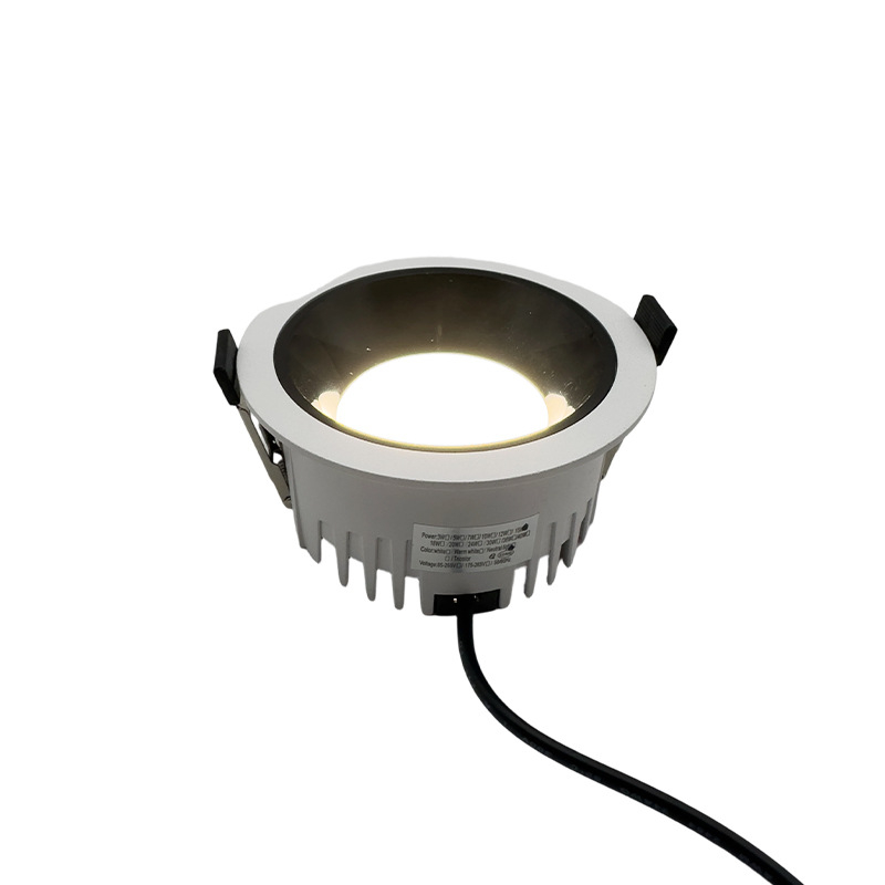 Ugradni downlight s punim spektrom, anti-odsjaj, duboka čašica, bez glavnog svjetla, uski okvir, rasvjeta za restorane i hotele