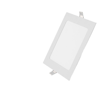 Izuzetno tanak kvadratni LED downlight za dnevnu sobu, ugradbeni, 12W, otvor 9–12 cm, aluminijsko kućište, 6000K