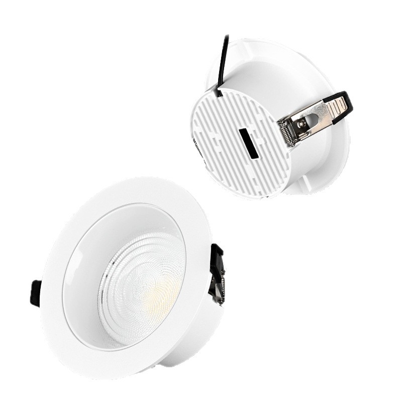 Ultra-tanki LED ugrađeni downlight, 9–12W, dnevni boravak, hodnik ili spavaća soba, aluminijsko kućište, 3000K/4000K/6500K