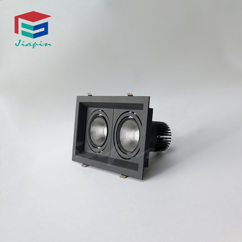 15W LED COB downlight, kvadratna stropna svjetiljka s rešetkom, ugrađena