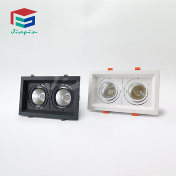 15W LED COB downlight, kvadratna stropna svjetiljka s rešetkom, ugrađena
