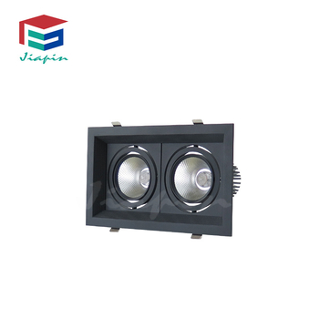 15W LED COB downlight, kvadratna stropna svjetiljka s rešetkom, ugrađena