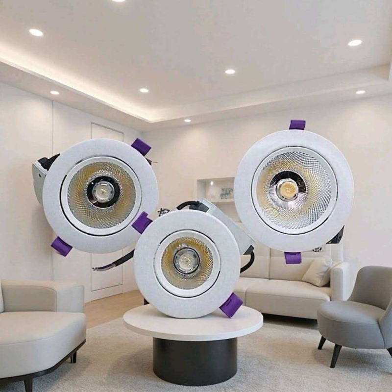 Ugradena LED stropna svjetiljka, unutarnji spot s anti-glare, skriveni downlight za komercijalne prostore, 6000K bijela, 16–20W, aluminij