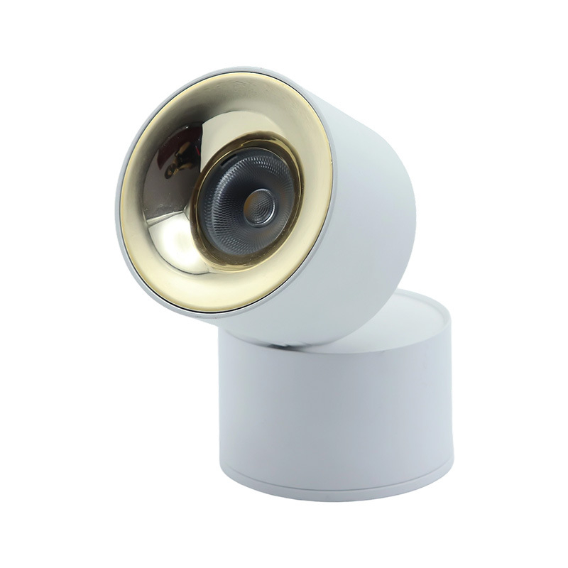Sklopni površinski downlight za hodnik, boja zalazak sunca crvena, 6-10W, 3000K, aluminij, moderni minimalistički
