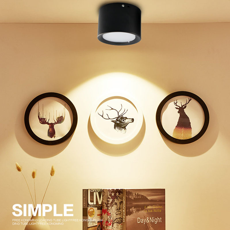 LED downlight za površinsku montažu, bez bušenja, 6-8 inča, za izložbene dvorane, trgovačka središta i trgovine.