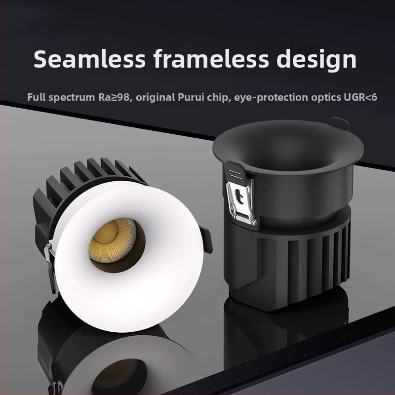 Inteligentna LED svjetiljka s Bluetoothom, Anti-Glare, ugrađeno stropno svjetlo za dnevni boravak, wall washer, downlight, bez glavnog svjetla