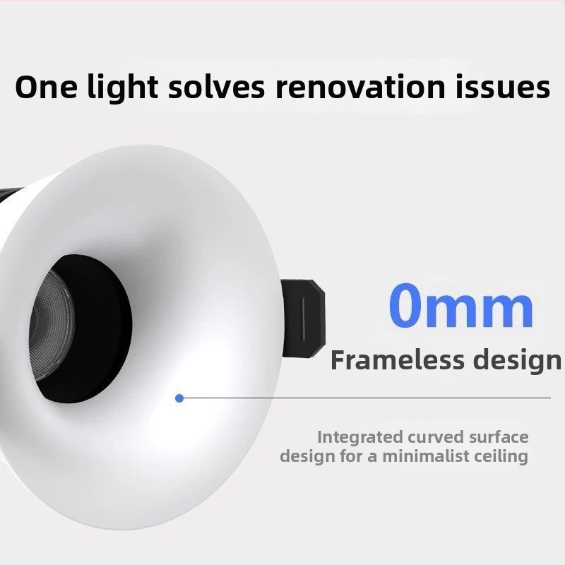 Inteligentna LED svjetiljka s Bluetoothom, Anti-Glare, ugrađeno stropno svjetlo za dnevni boravak, wall washer, downlight, bez glavnog svjetla