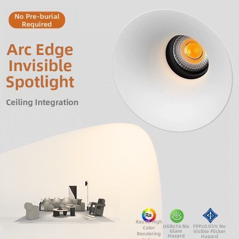 Inteligentna LED svjetiljka s Bluetoothom, Anti-Glare, ugrađeno stropno svjetlo za dnevni boravak, wall washer, downlight, bez glavnog svjetla