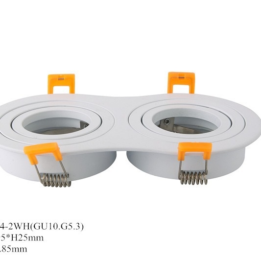 Ovalni GU10 LED downlight, ugrađeno stropno svjetlo MR16, dimmabilno, niskim naponom