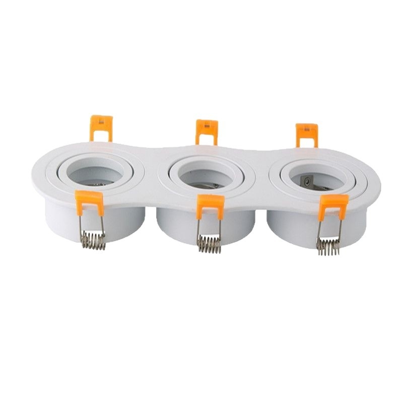 Ovalni GU10 LED downlight, ugrađeno stropno svjetlo MR16, dimmabilno, niskim naponom