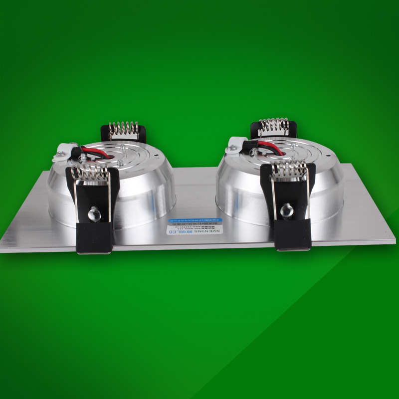 LED dvostruki downlight za ugrađivanje u strop s pravokutnom rešetkom