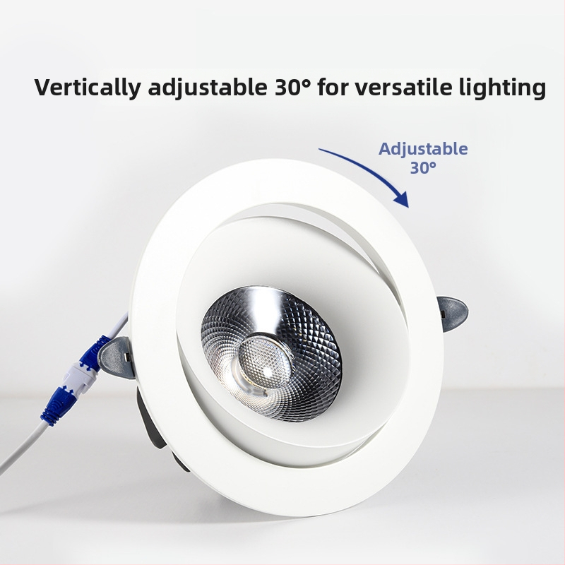 LED stropni reflektor visokog kapaciteta, s zaštitom od zasljeplivanja, bez treperenja, izdržljiv, ugrađen za komercijalne prostore