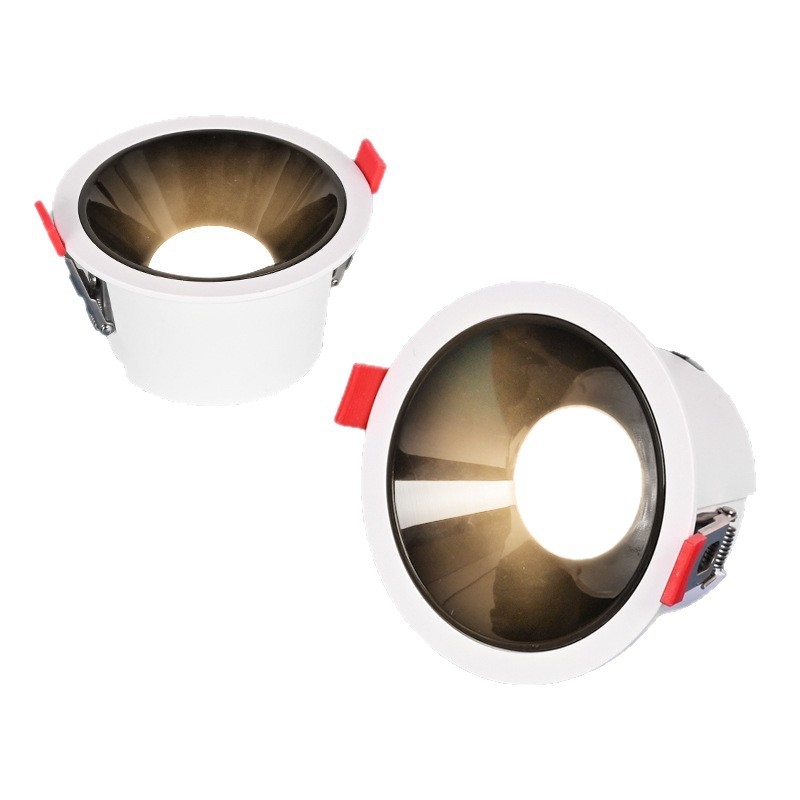 Hotelski LED COB downlight – ugrađena duboka čašica, anti-glare za pozadinsku stijenu, zidna rasvjeta tipa wash