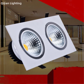 LED COB kvadratni stropni spotovi, troglavi, jednostruki ili dvostruki, 3W/5W/7W/12W