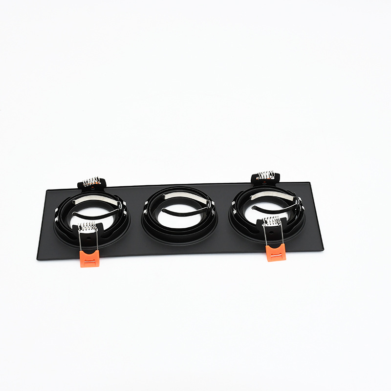 LED dvostruka ugrađena stropna svjetiljka, pravokutni otvor 16×8, dvostruki red downlight