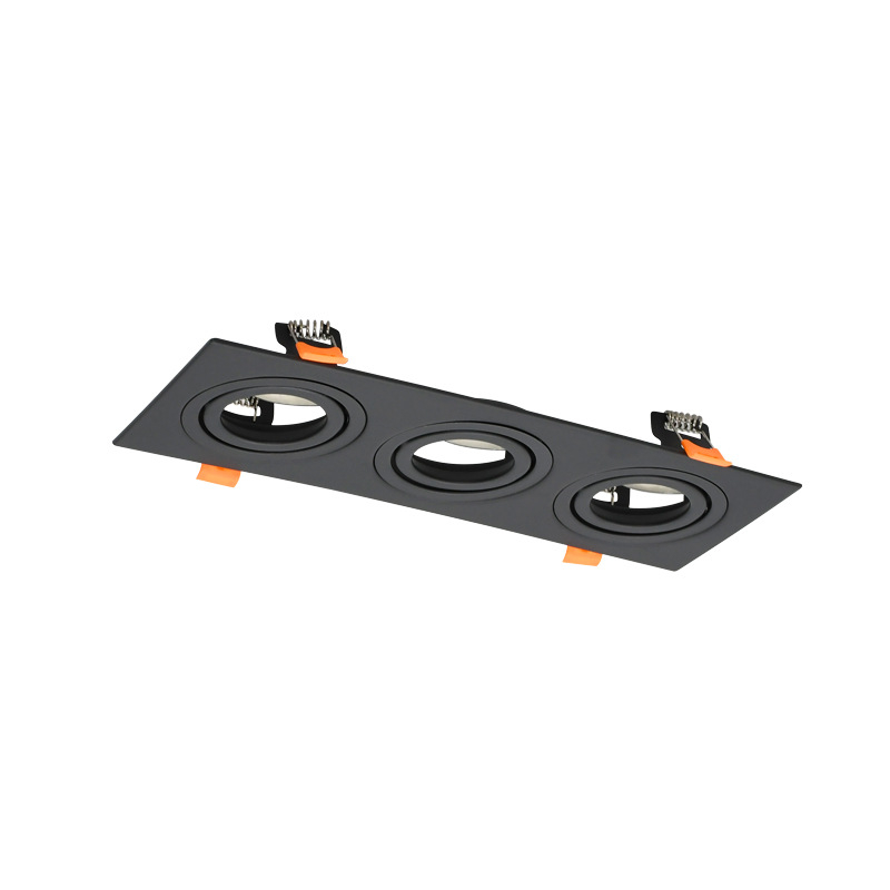 LED dvostruka ugrađena stropna svjetiljka, pravokutni otvor 16×8, dvostruki red downlight