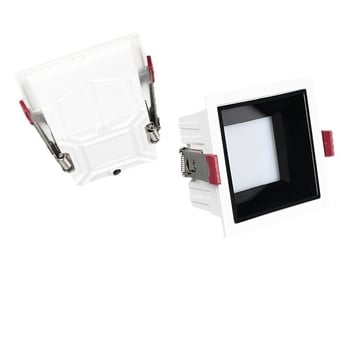 Izuzetno tanak ugrađeni LED downlight s pravokutnom rešetkom, COB, aluminijsko kućište, 16–20W, 170–260V, 3000K/4000K/6500K