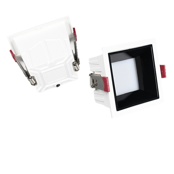 Izuzetno tanak ugrađeni LED downlight s pravokutnom rešetkom, COB, aluminijsko kućište, 16–20W, 170–260V, 3000K/4000K/6500K