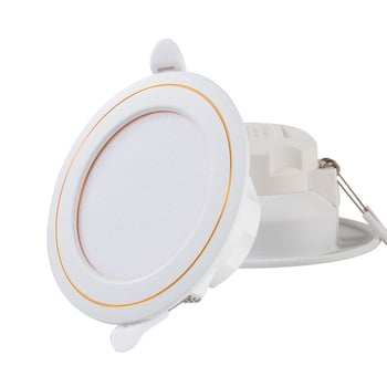 LED downlight ugrađeni za strop, 2,5 inča, 6W, otvor 75 mm, crno-zlatno, unutarnje osvjetljenje