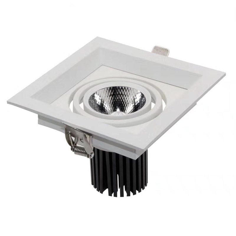 ETL-certificiran COB kvadratni stropni downlight s rešetkom, 5W, dimabilno, za trgovinu odjeće
