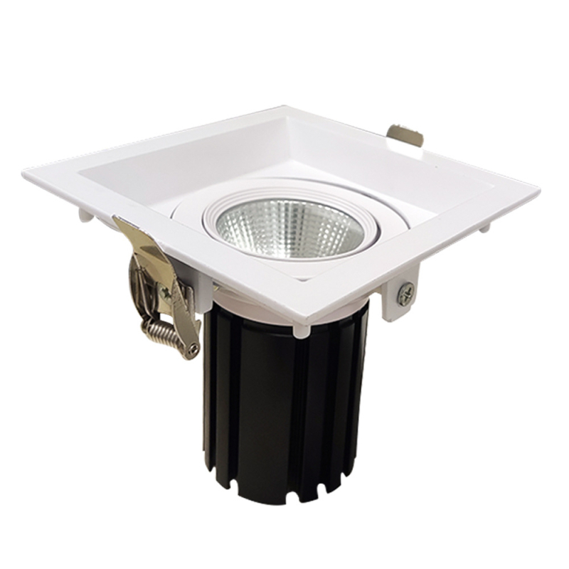 ETL-certificiran COB kvadratni stropni downlight s rešetkom, 5W, dimabilno, za trgovinu odjeće