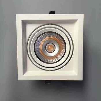 Kvadratni COB dvostruko usmjeren plafonski reflektor, downlight 10×20, ugrađena LED, regulacija jačine svjetla