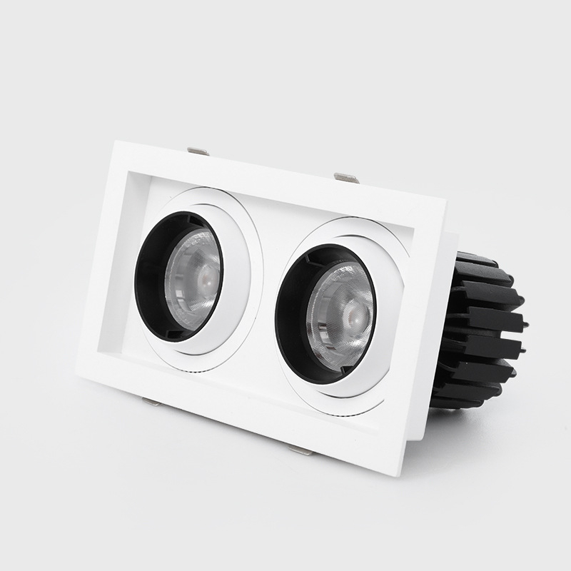 LED spot svjetlo za plafon s rešetkom protiv odbljeska, 30W COB, rasvjeta za nakit i muzej