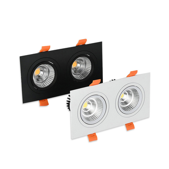 Kvadratno COB LED svjetlo za strop, ugrađeno, 5W, jedna ili dvostruka glava, rasvjeta za trgovinu odjeće