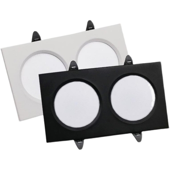 LED ugrađeni kvadratni downlight za strop s mrežom 5x5, dvostruki usmjereni spot, duga cijev