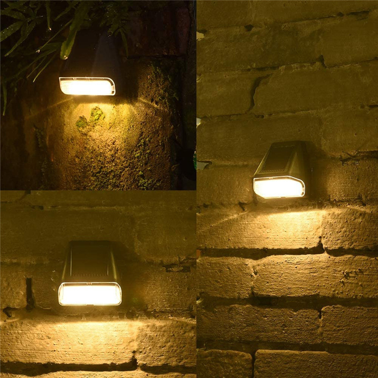 Nova solarna LED zidna svjetiljka za vanjsku upotrebu, vodootporna, dekorativno osvjetljenje dvorišta i vrta za stepenice i ogradu
