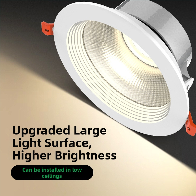 FOOC LED ugradni downlight za strop, komercijalna i stambena upotreba, 6–10W, 4000K, CRI≥90, aluminijsko kućište