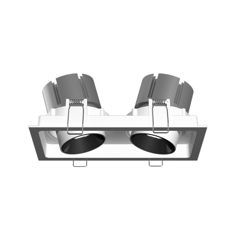 Kvadratni dvostrani stropni downlight COB LED s rešetkom, 14W/24W/40W/60W