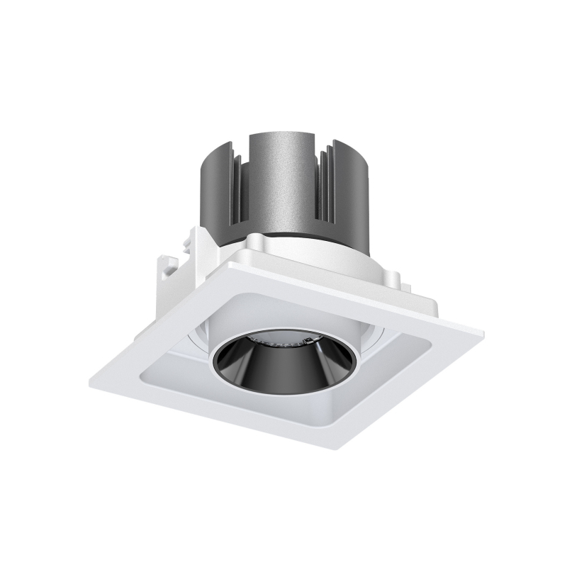 Kvadratni dvostrani stropni downlight COB LED s rešetkom, 14W/24W/40W/60W