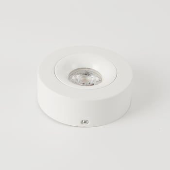 Изключително тънък кръгъл повърхностно монтиран таванен downlight, минималистичен LED с пълен спектър, антиблясък, едноглавен.