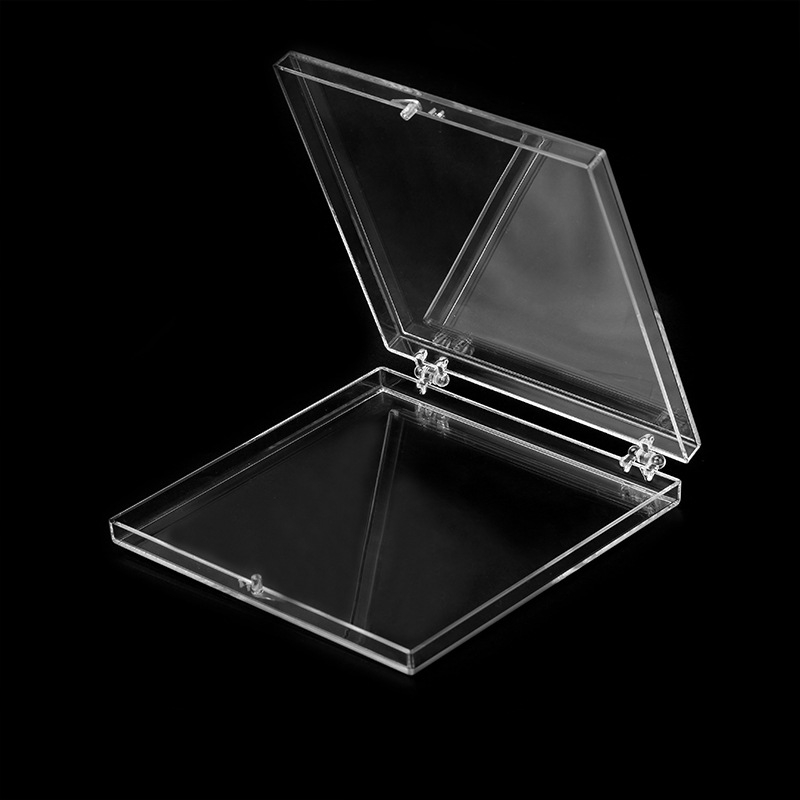Izuzetno velika prozirna kutija s poklopcem 150 × 150 × 18 mm | Kutija za pakiranje | Prozirna plastična kutija | Kristalna kutija | Akrilna kvadratna kutija