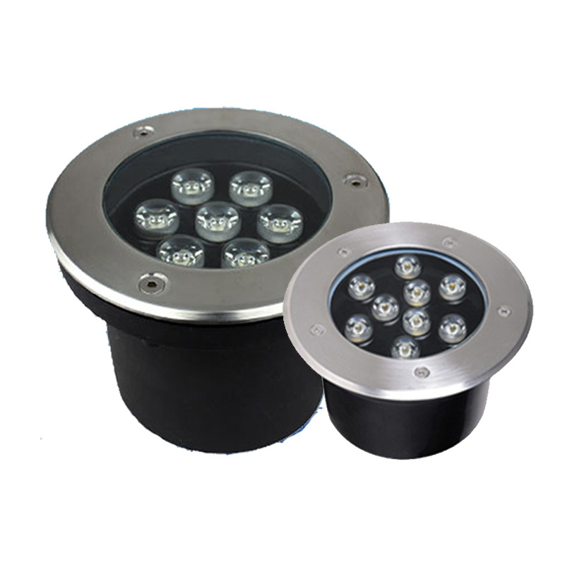 LED ukopana svjetiljka za travnjak (okrugla i kvadratna), RGB, daljinsko upravljanje, 9W/12W/15W, IP67