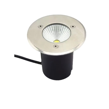 LED podzemna vanjska svjetiljka, od nehrđajućeg čelika, okrugla, 1W-3W, IP67, 24V, topla bijela 3000K