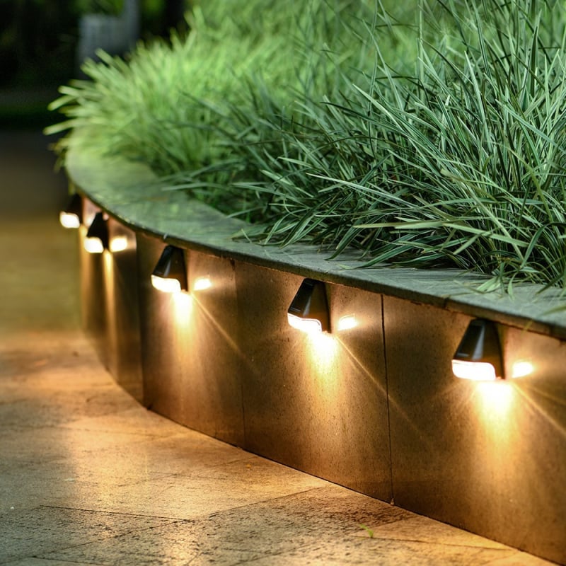 Nova solarna zidna LED lampa za vanjsku upotrebu, dekorativna rasvjeta za dvorište, vrt, stepenice i ogradu