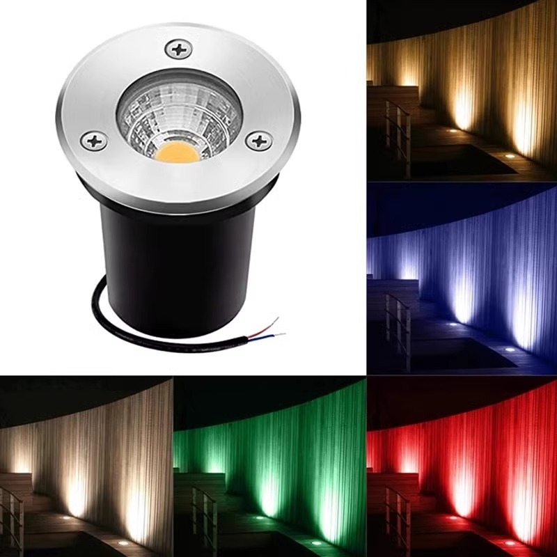 Podzemni LED reflektor za vanjsku upotrebu, vodootporan i ugrađen, za parkove, trgove, dvorišta i staze