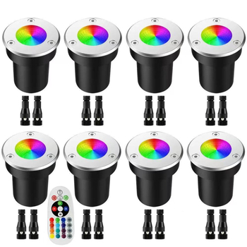 Vanjsko vodootporno podzemno svjetlo IP67, topla bijela, anti-odsjaj, za palubu, 3W/5W/7W RGB