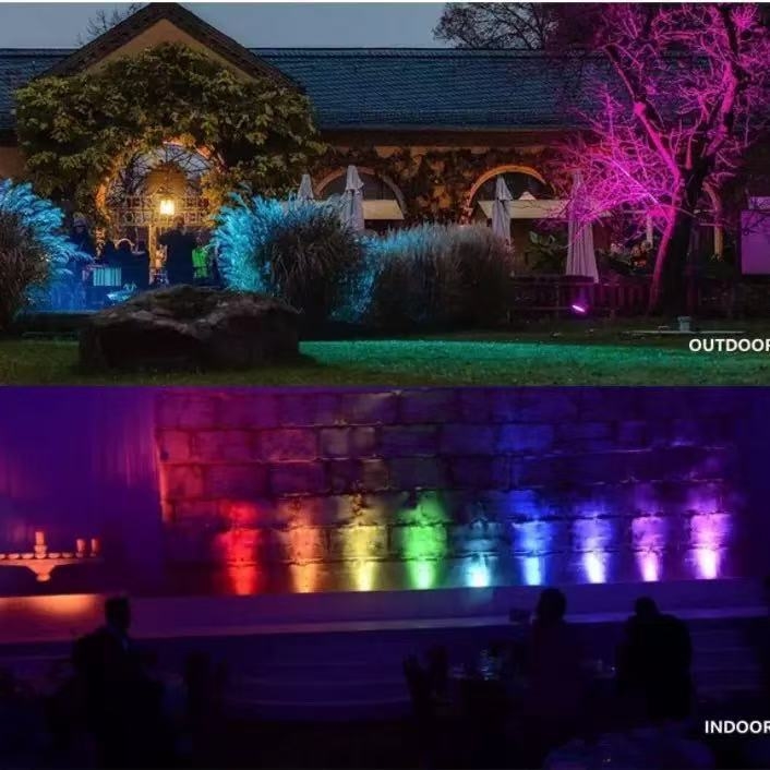 Vanjsko vodootporno podzemno svjetlo IP67, topla bijela, anti-odsjaj, za palubu, 3W/5W/7W RGB
