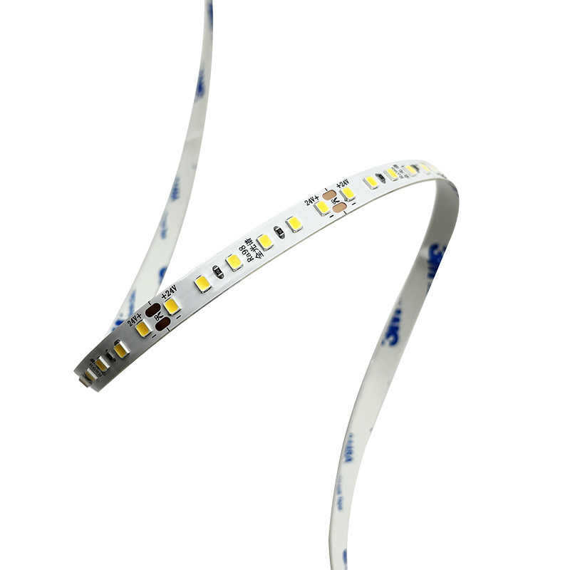 LED trak s punim spektrom, 24V, samoljepljiv, zaštita očiju, bez treperenja, CRI 98, 120 LED/m, 8 mm, unutarnje rasvjetno osvjetljenje, aluminijski kanal