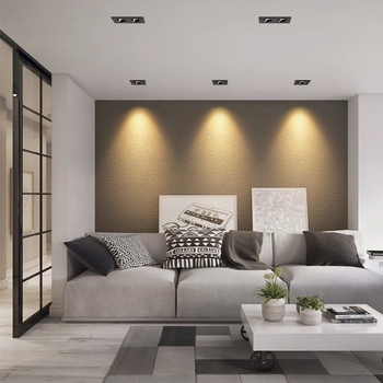 LED downlight COB s dvostrukom glavom, s cijelim spektrom, anti-odsjaj, 10W, kvadratnog oblika