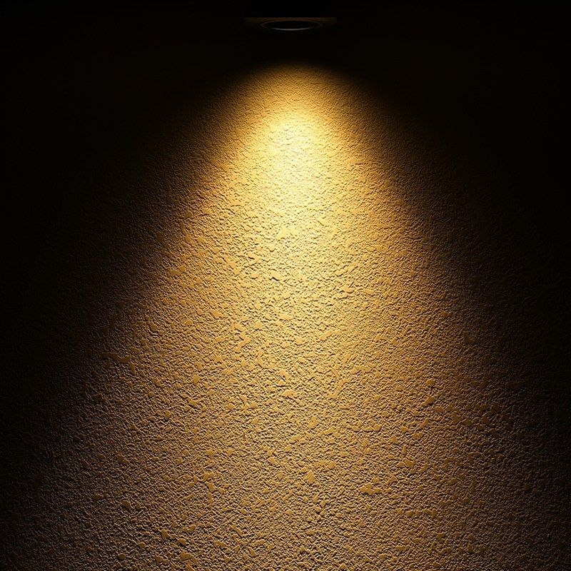 LED downlight COB s dvostrukom glavom, s cijelim spektrom, anti-odsjaj, 10W, kvadratnog oblika