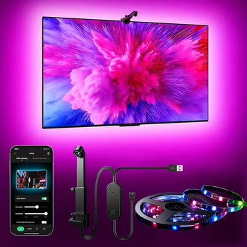 RGB LED traka za televizor sa sinhronizacijom slike i daljinskim upravljačem, ambijentalno osvjetljenje