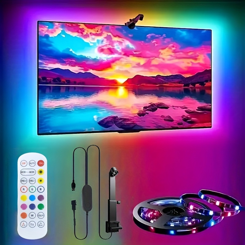 RGB LED traka za televizor sa sinhronizacijom slike i daljinskim upravljačem, ambijentalno osvjetljenje