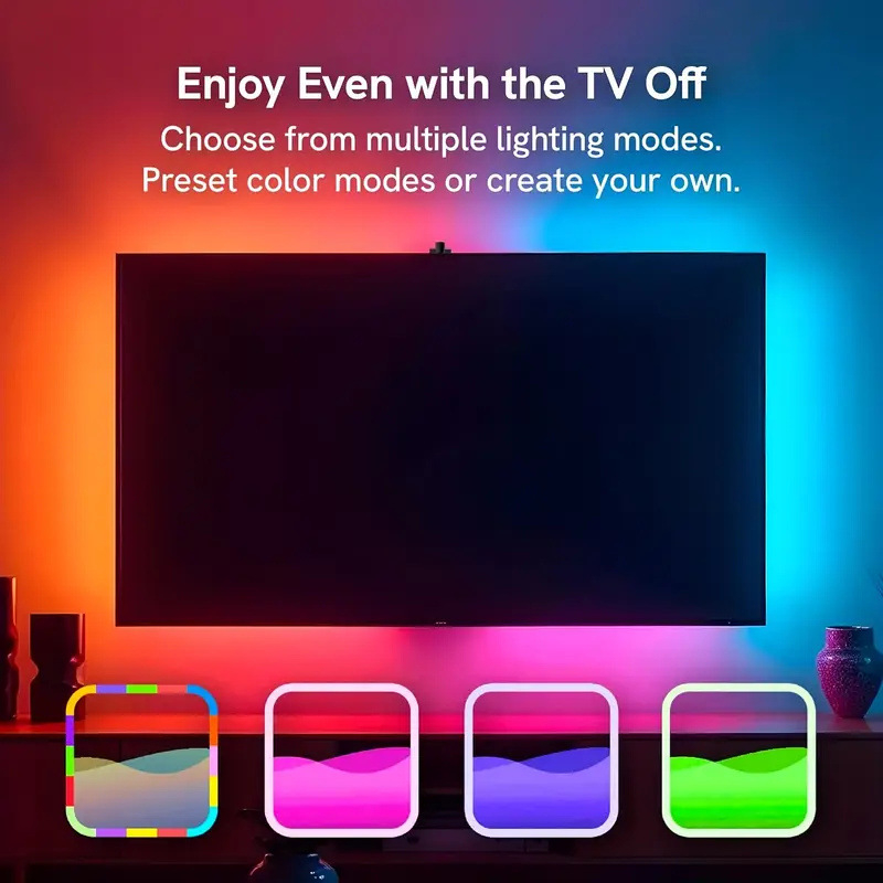 RGB LED traka za televizor sa sinhronizacijom slike i daljinskim upravljačem, ambijentalno osvjetljenje