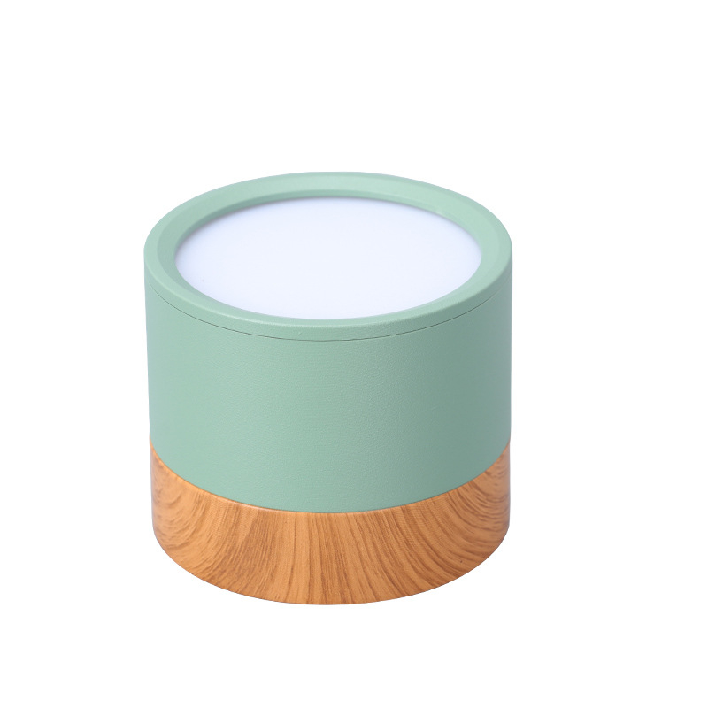 LED Macaron višebojni downlight za površinsku montažu, topla bijela, aluminijsko kućište, 75/108 mm